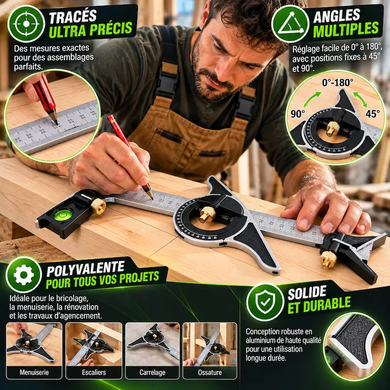 Bénéfices produit equerre de tracage multifonction