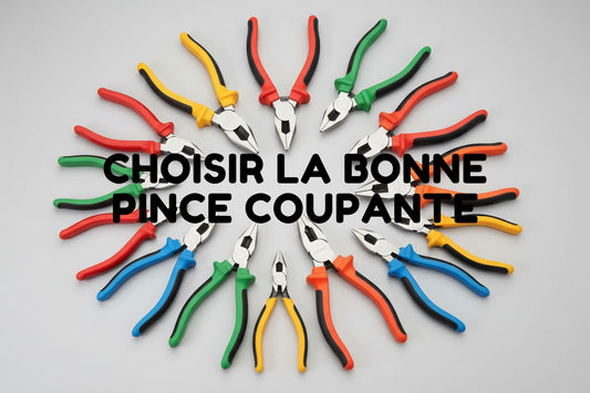 Assortiment de pinces coupantes de différentes tailles et couleurs