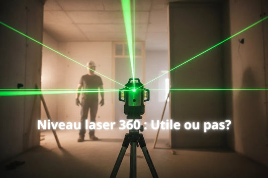 niveau laser 360 dans usine en construction