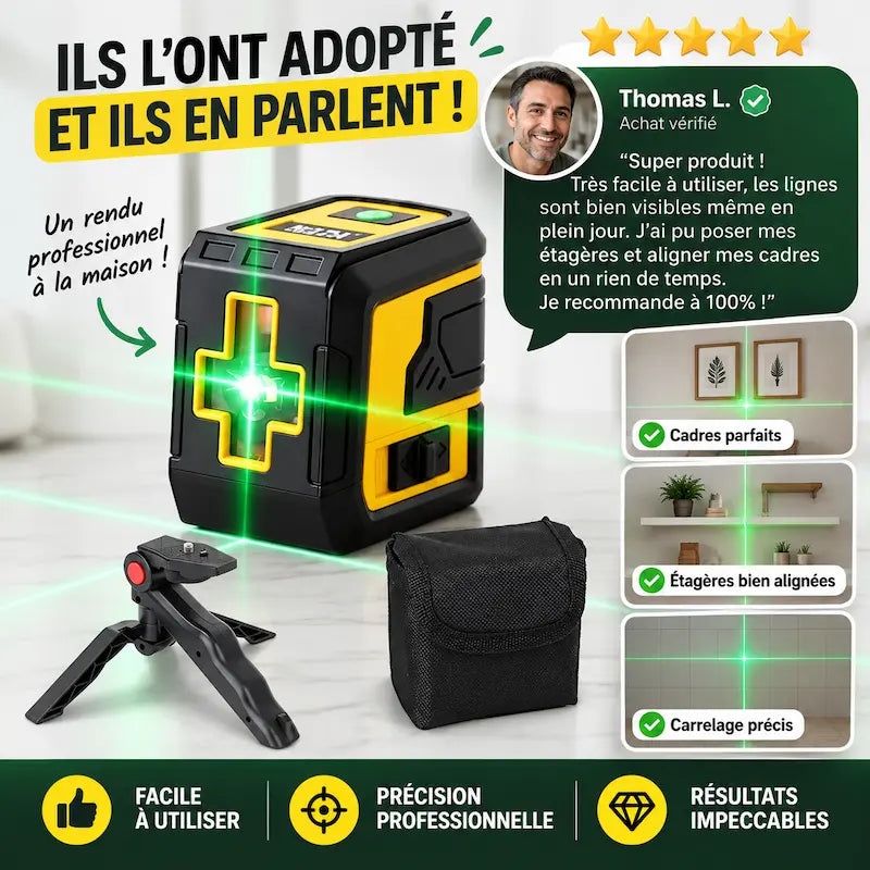 Avis clients thomas adopte le niveau laser automatique