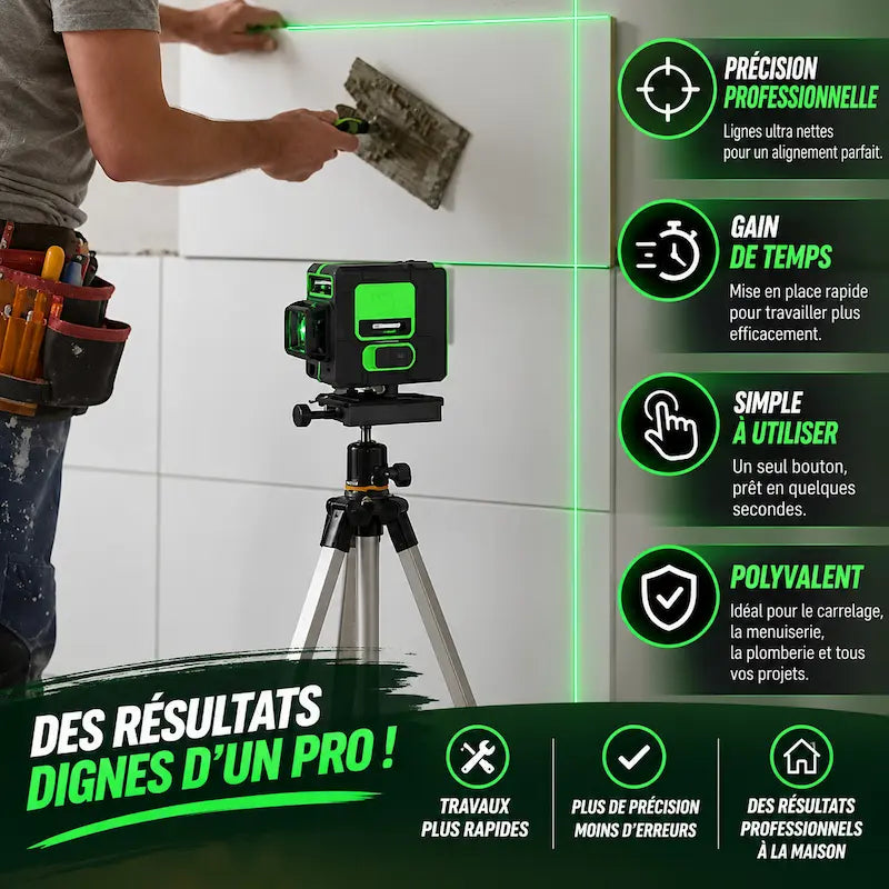 Bénéfices nivel laser