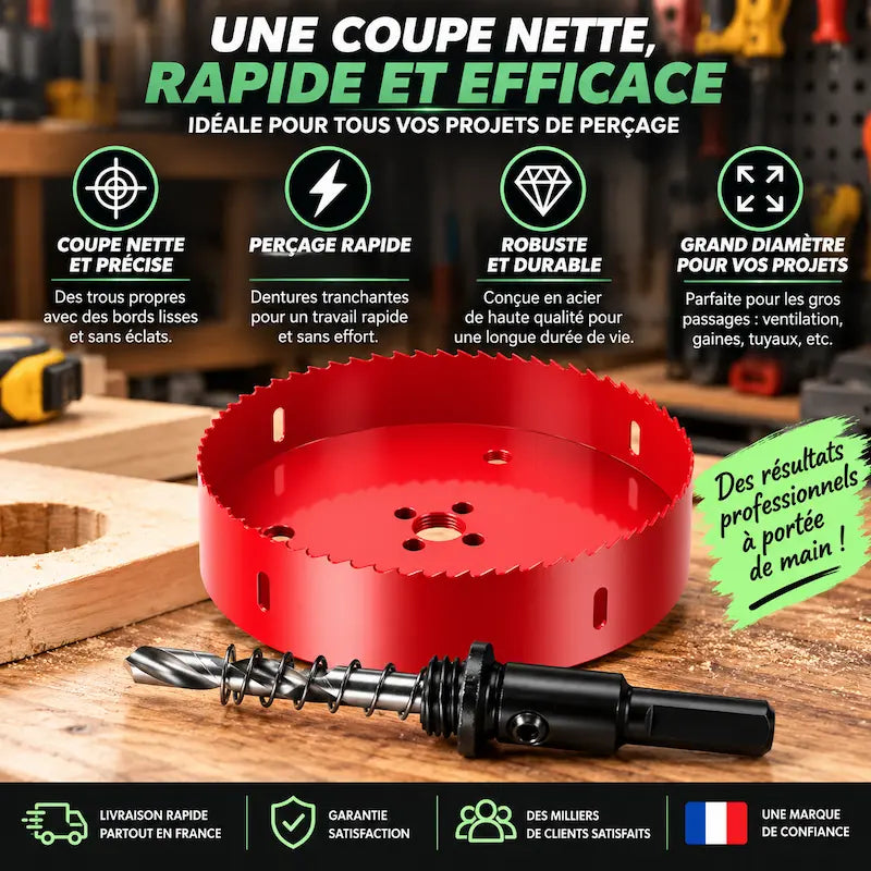 Bénéfices scie cloche rouge