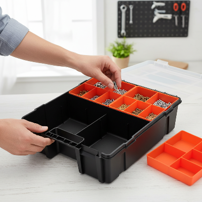 boite a outils modulable mains en action