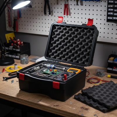 boite a outils ouverte sur atelier