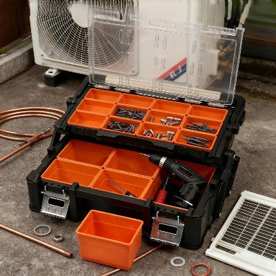 caisse a outils double etage