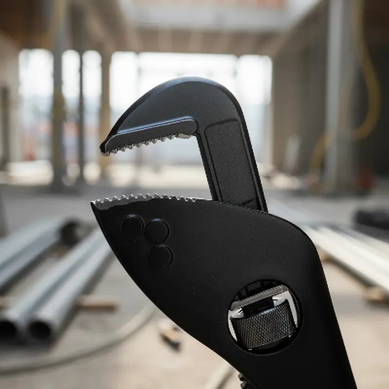 cle a griffe gros plan devant chantier