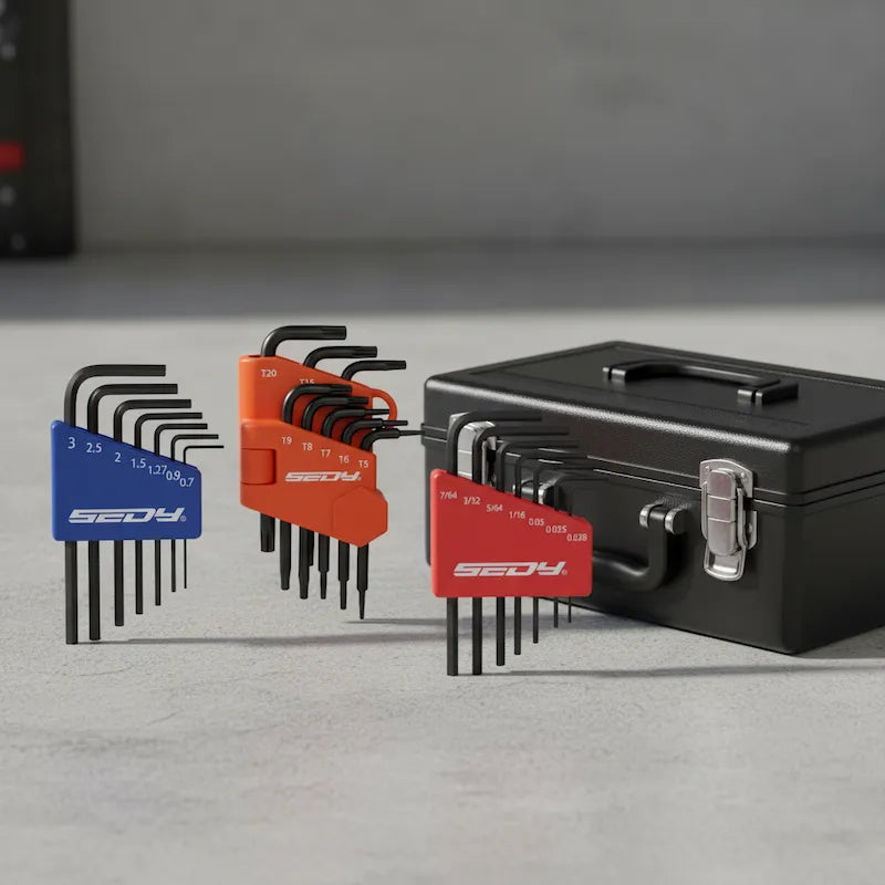 cles allen miniature ensemble trois devant caisse