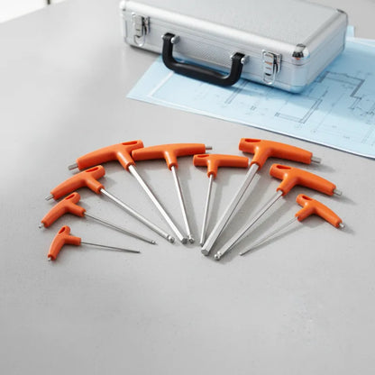 Ensemble cle allen sur table architecte