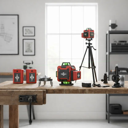 Ensemble niveau laser 360 avec trépied accessoires