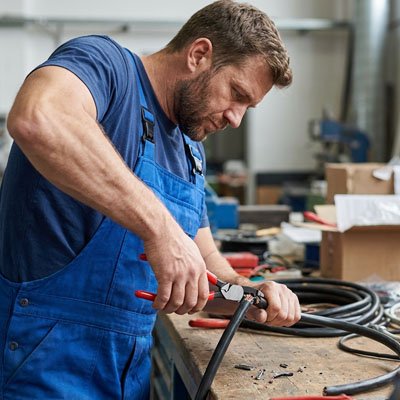 homme-coupe-cable-metallique-avec-pince-coupante 