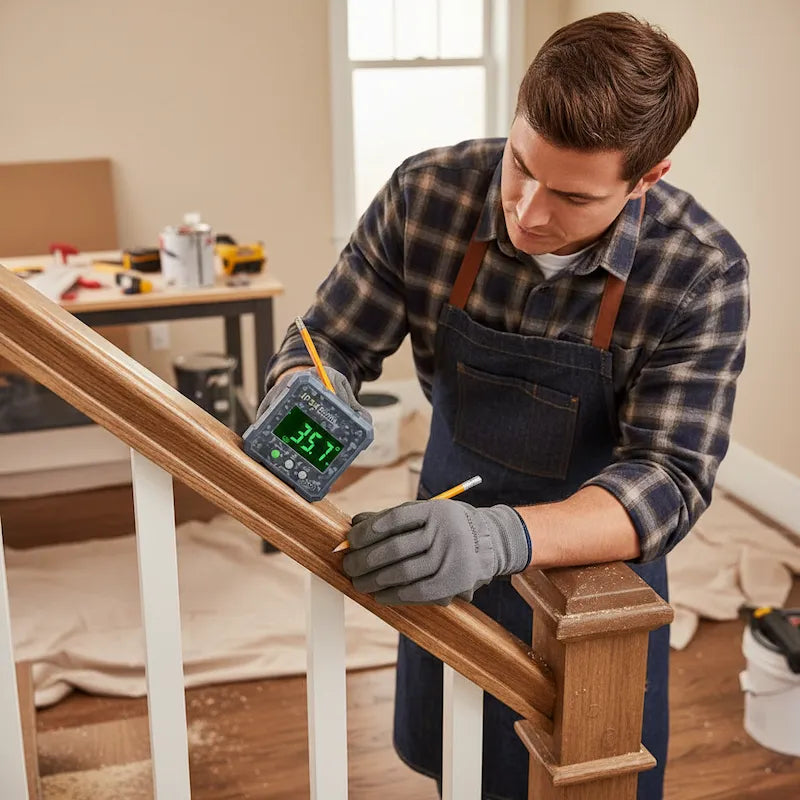 Inclinomètre électronique pour mesurer angle rampe escalier