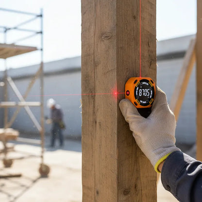 Inclinomètre numérique magnétique sur chantier