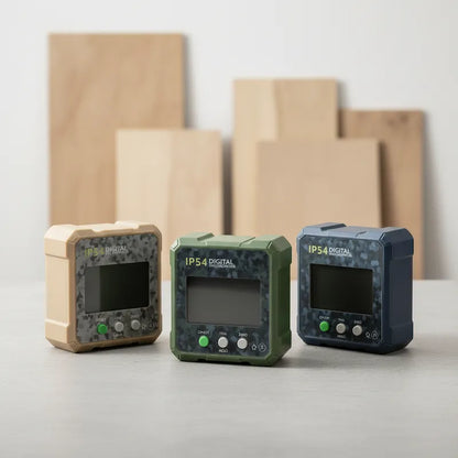 Inclinomètres électronique 3 variantes devant étagères