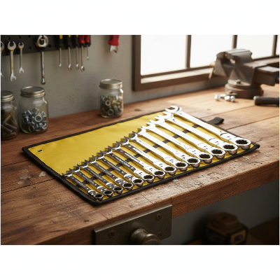 Jeu de clé plate à cliquet ensemble treize