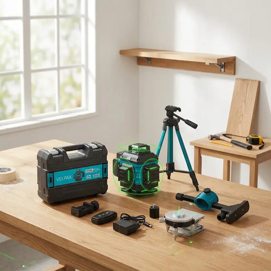 Kit niveau laser 360 dans un intérieur en rénovation