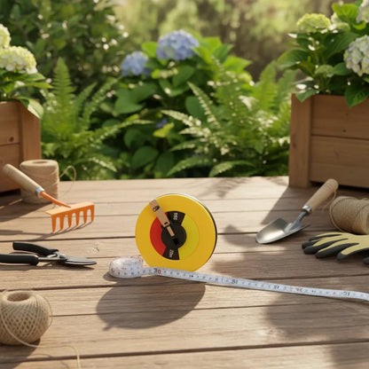 Mètre ruban extérieur sur terrasse