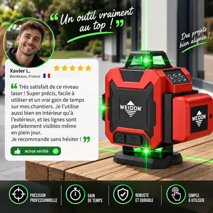 Niveau laser 360 avis client satisfait