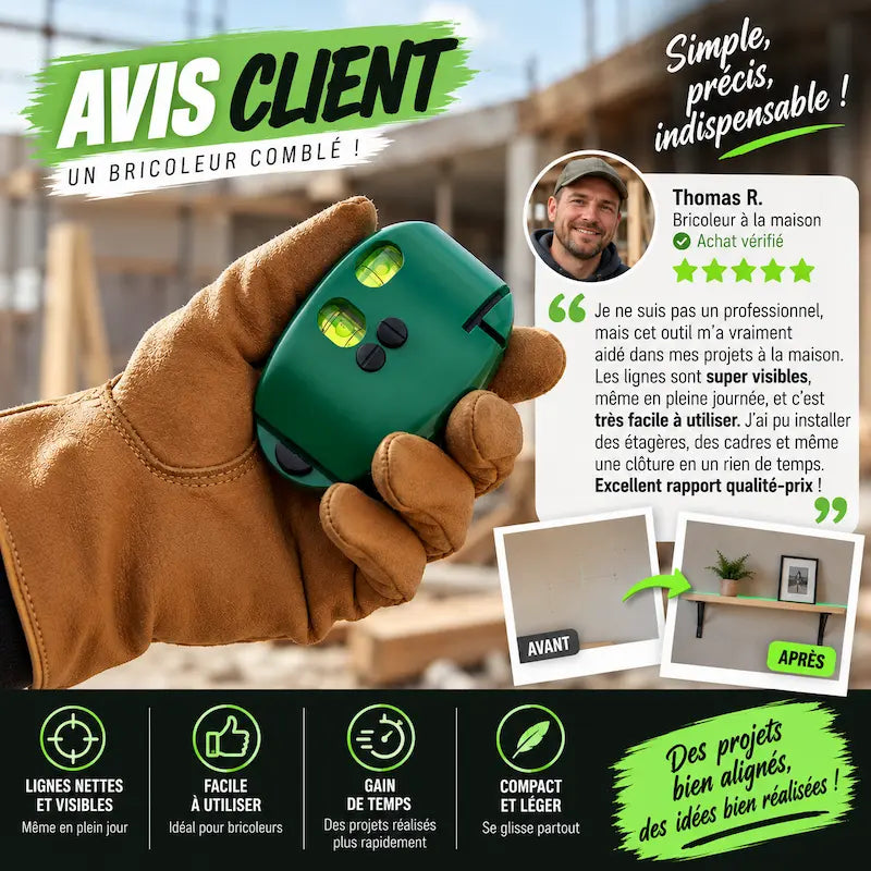 Niveau laser à bulle avis client