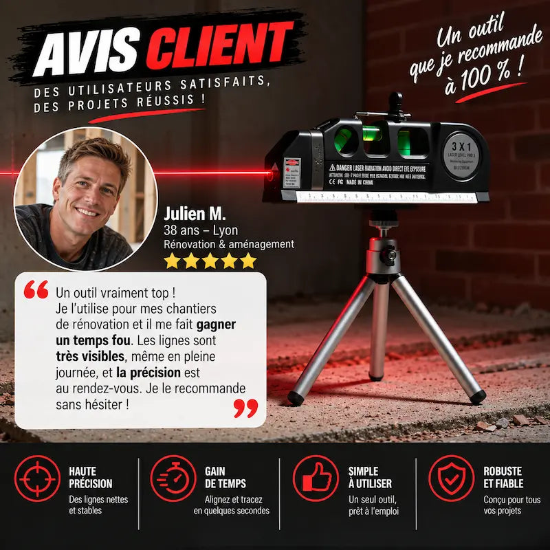 Niveau laser aligneur avis client