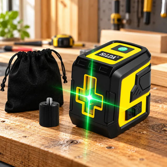Niveau laser automatique faisceau vert sur établi