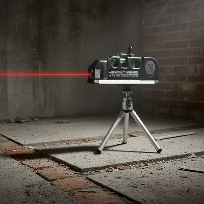 Niveau laser de chantier sur trépied