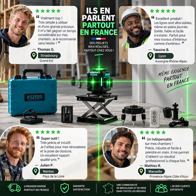 Niveau laser 360 | 4D 16 lignes vertes