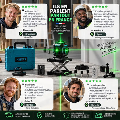 Niveau laser 360 | 4D 16 lignes vertes