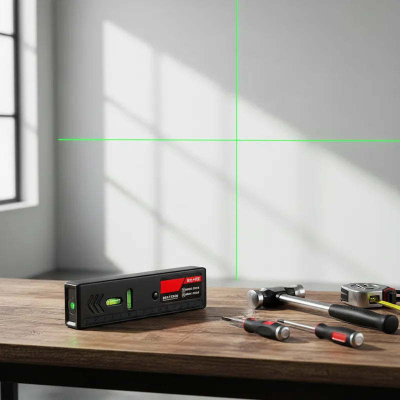 Niveau laser rechargeable ligne verte sur atelier