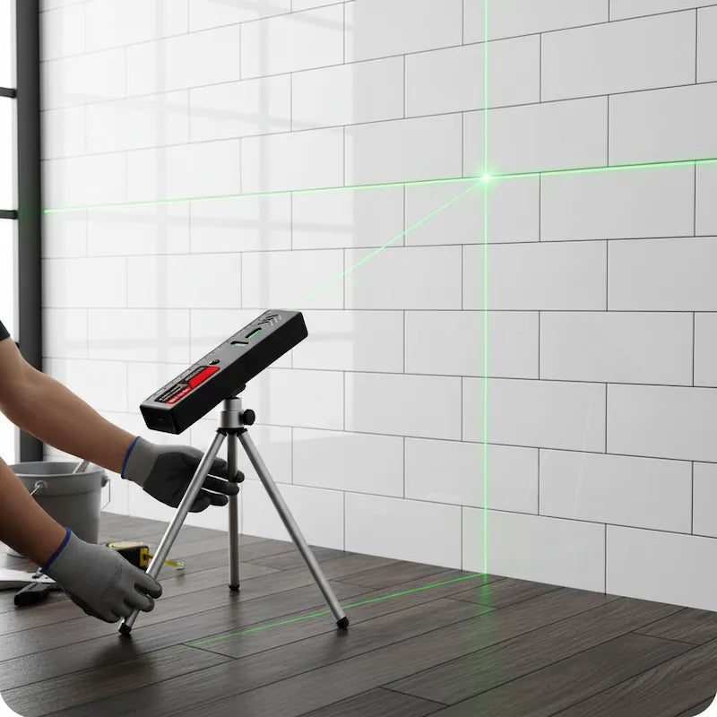 Niveau laser rechargeable sur trépied pour céramique