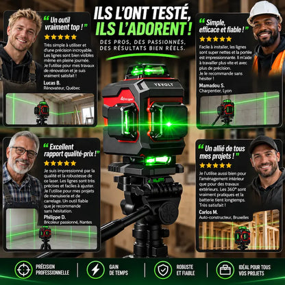 Niveau laser trepied avis client homme français