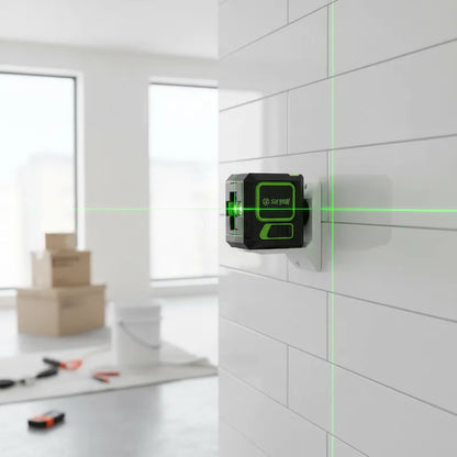 Niveau laser vert pour bricoler mur carrelage