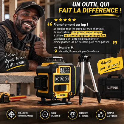 Niveaux laser 360 jaunes avis client Marseille