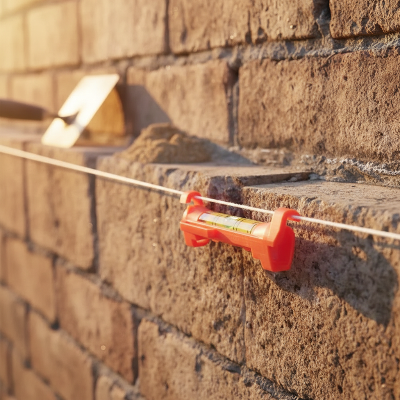Petit niveau à bulle pour mur de brique