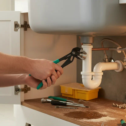 Pince pompe a eau pour installer plomberie évier