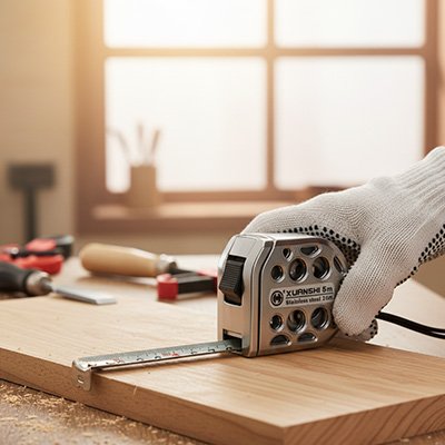 Prise mesure pour projet avec mètre ruban 