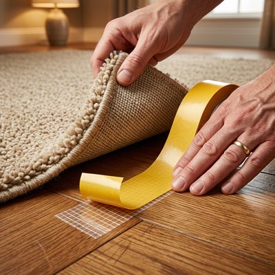 Ruban adhésif double face ultra puissant pour solidifier tapis