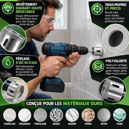 Scie cloche diamant pour matériaux durs bénéfices produit