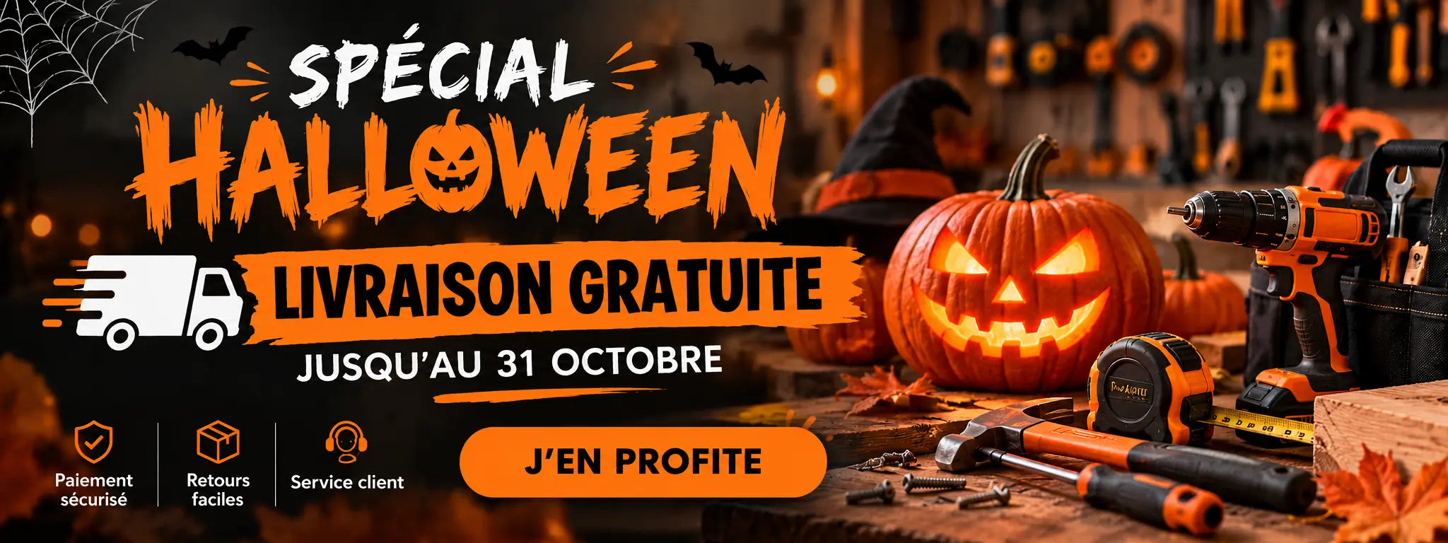 Special halloween outils livraison gratuite niveau laser format ordinateur