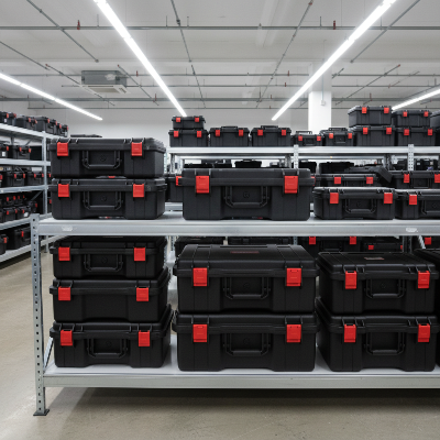 Stockage boite a outils salle rangement