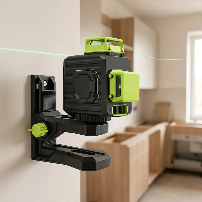Support niveau laser pour installation cuisine